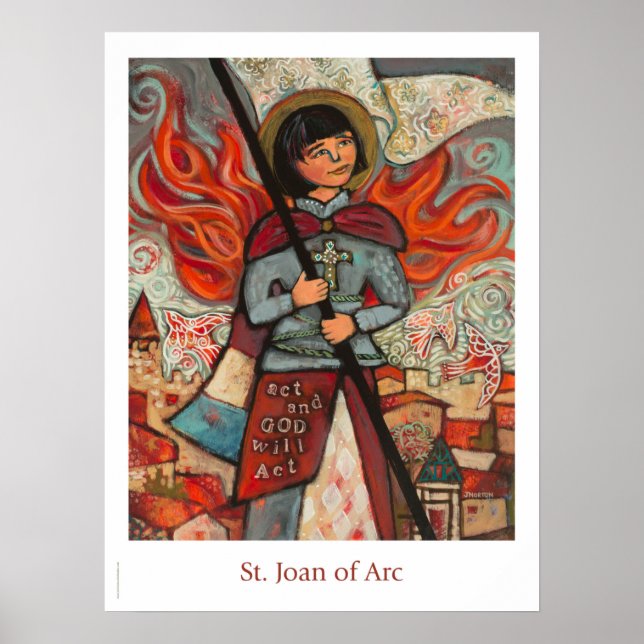 St. Joan of Arc Catholic Classroom poster (Front)