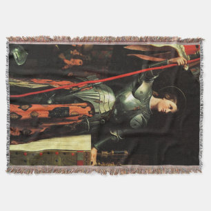 St Joan of Arc Catholic Saint Blanket