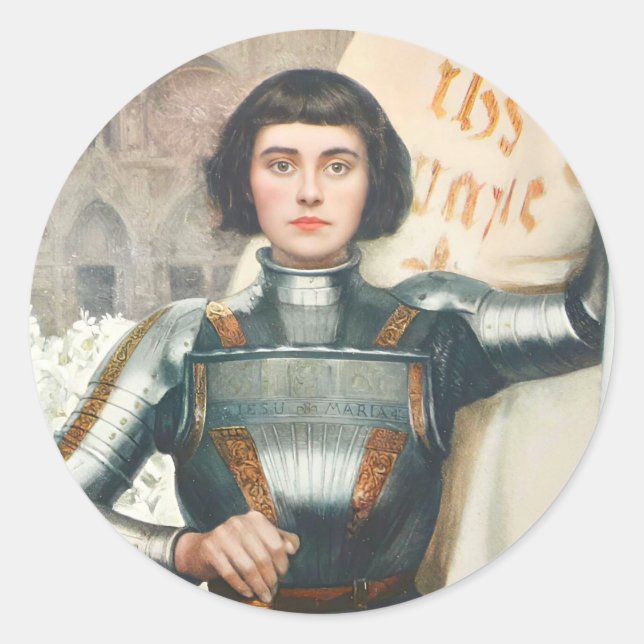 St. Joan Of Arc Catholic Stickers  (Front)