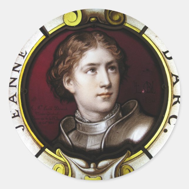 St. Joan of Arc Classic Round Sticker (Front)