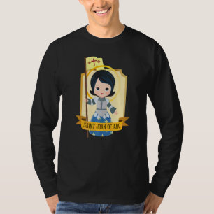 St Joan Of Arc For Kids Cute Catholic Girl Saints T-Shirt