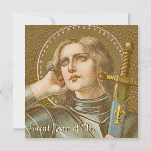 St. Joan of Arc (JM 28) Blank Square Greeting (Front)