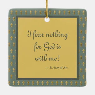 St. Joan of Arc (JM 28) Ceramic Ornament