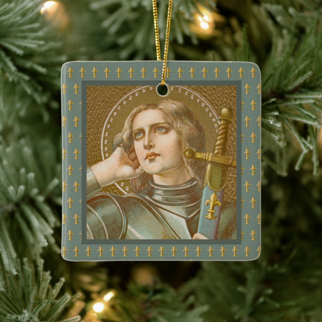 St. Joan of Arc (JM 28) Ceramic Ornament (Tree)