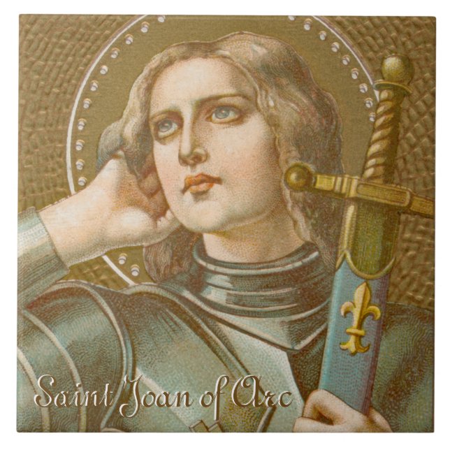 St. Joan of Arc (JM 28) Ceramic Tile (Front)