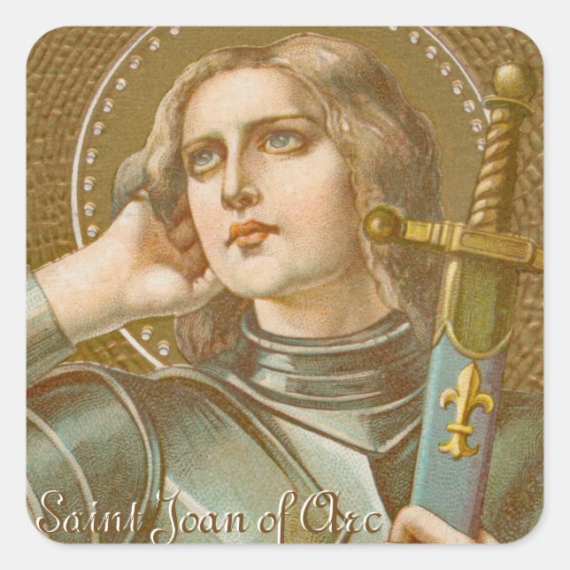 St. Joan of Arc (JM 28) Square Sticker (Front)