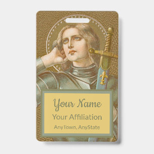 St. Joan of Arc (JM 28) (Style 1) ID Badge
