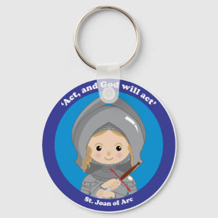 St. Joan of Arc Key Ring