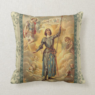 St. Joan of Arc St. Michael Angels Soldier Cushion