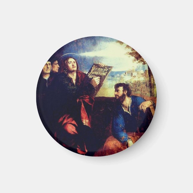 St John and St Bartholomew (right) by Dosso Dossi Magnet (Front)