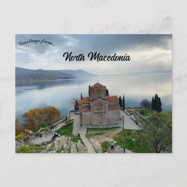 St John at Kaneo in Ohrid North Macedonia Postcard (Front)