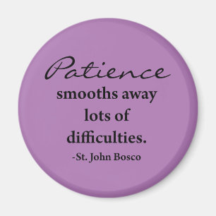 St. John Bosco Inspirational Magnet - Lavender