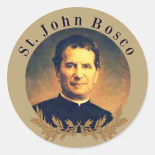 St. John Bosco Priest Classic Round Sticker