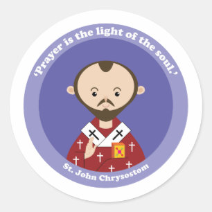 St. John Chrysostom Classic Round Sticker