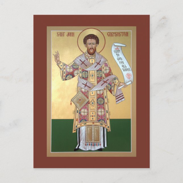 St. John Chrysostom Prayer Card (Front)