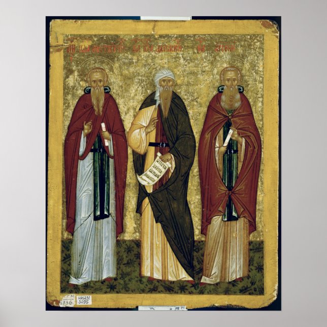 St. John Climacus  St. John of Damascus Poster (Front)