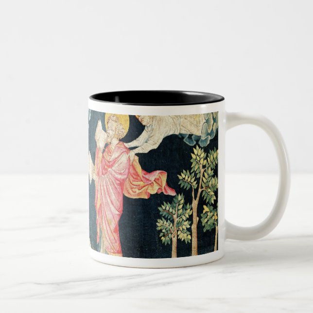 St. John Eating the Book Two-Tone Coffee Mug (Right)