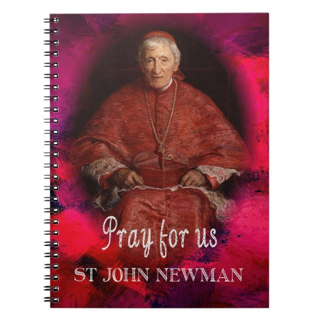 St John Henry Newman Catholic Saint Notebook (Front)