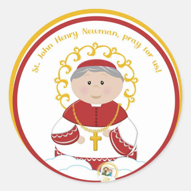 St. John Henry Newman Classic Round Sticker (Front)