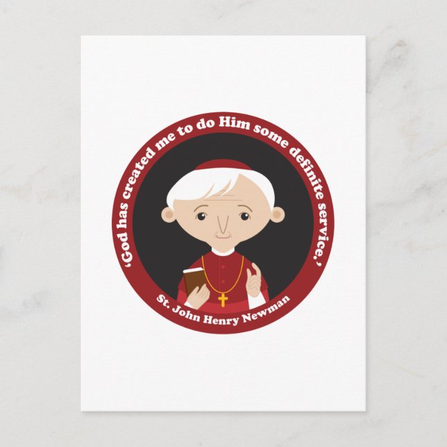 St. John Henry Newman Postcard (Front)