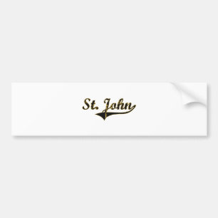 St. John Missouri Classic Design Bumper Sticker