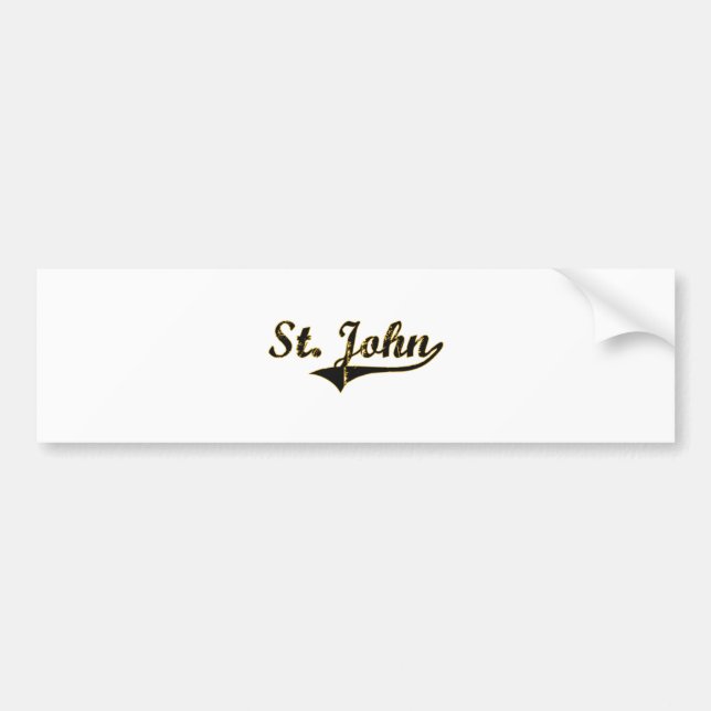 St. John Missouri Classic Design Bumper Sticker (Front)
