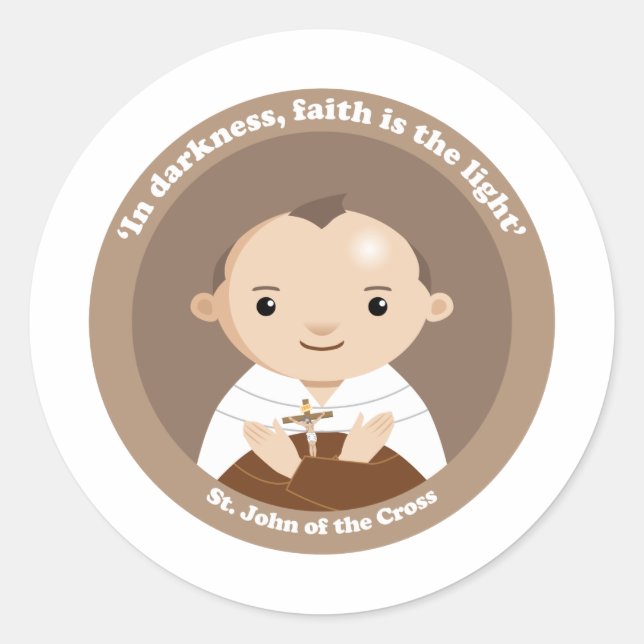 St. John of the Cross Classic Round Sticker (Front)