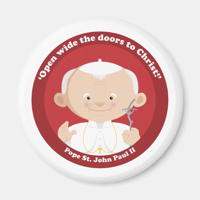 St John Paul II Magnet (Front)