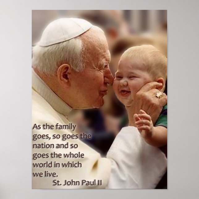 St. John Paul II on The Family. Poster (Front)