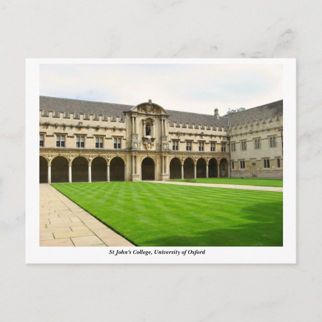 St John’s College, University of Oxford, England Postcard (Front)