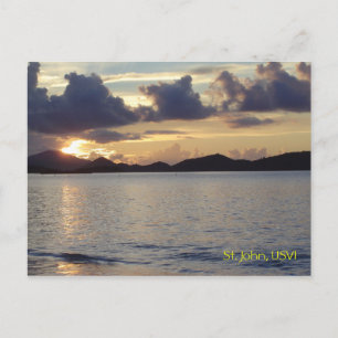 St. John Sunset Postcard