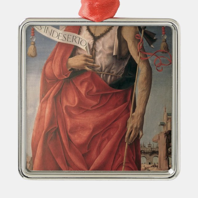 St. John the Baptist 2 Metal Tree Decoration (Front)