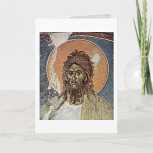 St. John The Baptist By Master Of Gracanica (I) Card