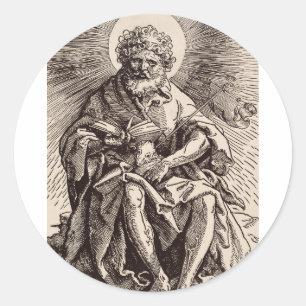 St. John the Baptist Holding the Lamb Classic Round Sticker