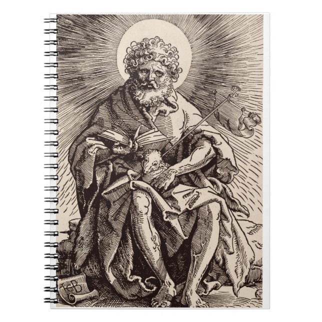 St. John the Baptist Holding the Lamb  Notebook (Front)
