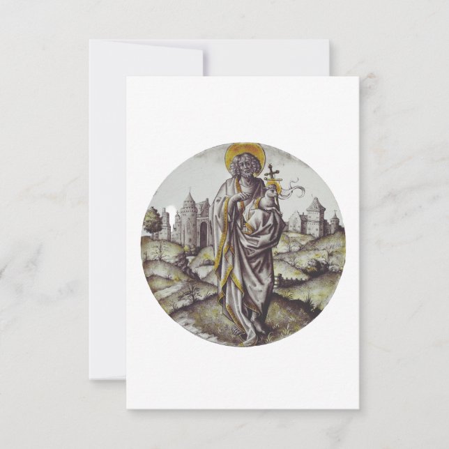 St. John the Baptist Holy Card (Front)