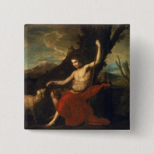 St. John the Baptist in the Wilderness 15 Cm Square Badge
