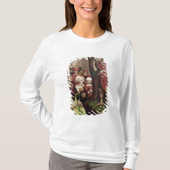 St. John the Baptist Preaching Before Herod T-Shirt (Front)