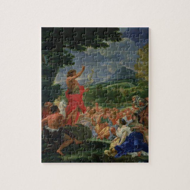 St. John the Baptist Preaching, painted before 169 Jigsaw Puzzle (Vertical)