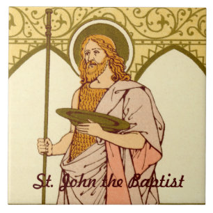 St. John the Baptist (RLS 06) Ceramic Tile