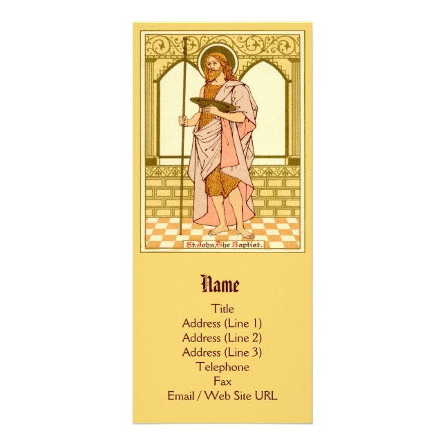 St. John the Baptist (RLS 07) (Style 1) Rack Card (Front)