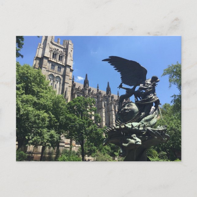 St. John The Divine Cathedral NYC Photo Postcard (Front)