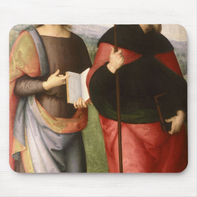St. John the Evangelist and St. Augustine of Mouse Pad (Front)