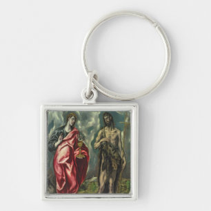 St John the Evangelist and St. John the Baptist Key Ring