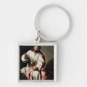 St. John the Evangelist and the Poisoned Cup Key Ring