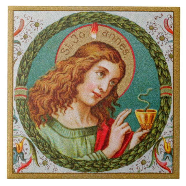 St. John the Evangelist (JMAS 06) Ceramic Tile (Front)