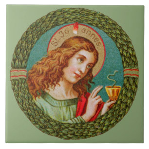 St. John the Evangelist (JMAS 06) Ceramic Tile