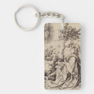 St John the Evangelist on Patmos Key Ring