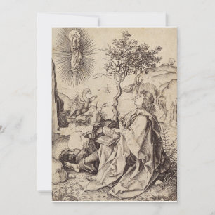 St John the Evangelist on Patmos Thank You Card