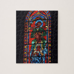 St. John the Evangelist riding the shoulders of Ez Jigsaw Puzzle